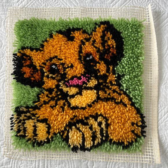The Lion King Simba Latch Hook Completed - Picture 1 of 4
